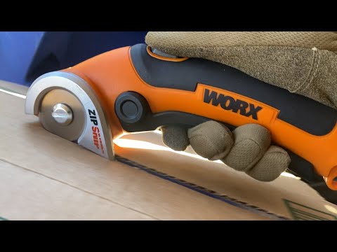 The ULTIMATE Box Cutter! WORX ZipSnip Cordless Electric